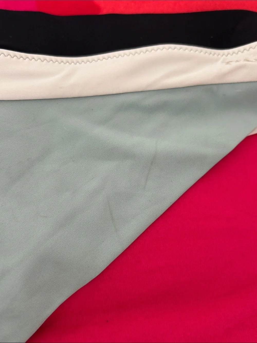 Prana Women's Sage, Black & Cream Colorblock Bikini Bottom